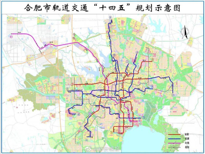 规划,安徽省十四五期间将完善合肥轨道线网建设,建成芜湖市,滁州市